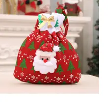 Прекрасный Санта снеговик детский Рождественский мешок подарки украшения Новинка подвески для рождественской елки Новогодний подарочный пакет