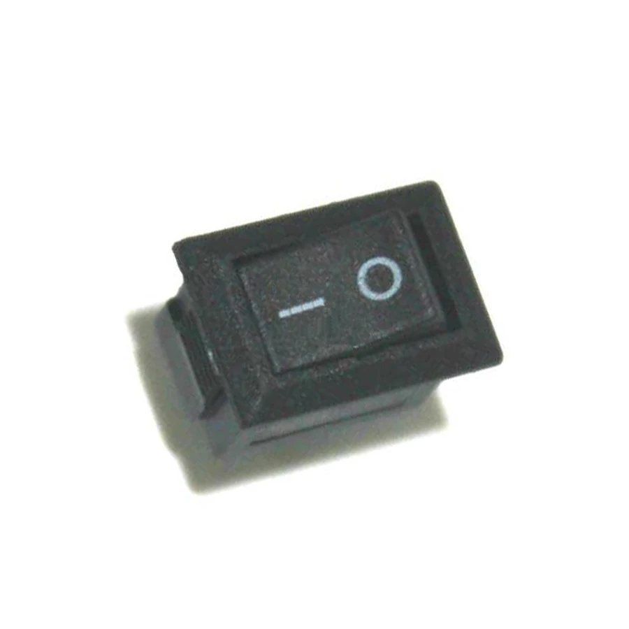 AC 250V 3A 2 Pin ВКЛ./ВЫКЛ. I/O SPST защелкивающийся мини лодочный кулисный переключатель 10
