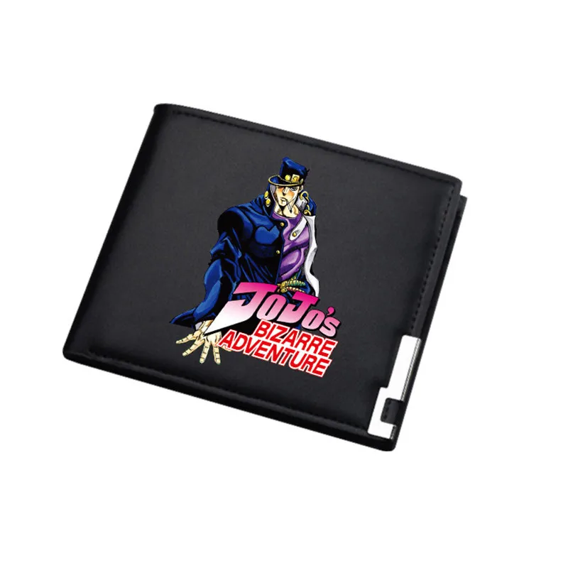 JoJo's Необычные Приключения деньги сумка студентов ID держатель для карт из искусственной кожи короткий кошелек унисекс мультфильм Carteira подарок портмоне - Цвет: 5