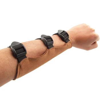 

Professional Shooting Archery Fleece Arrow 3 Strap Shooting Target Archery Arm Guard Protection Safe Strap Armband AHPU