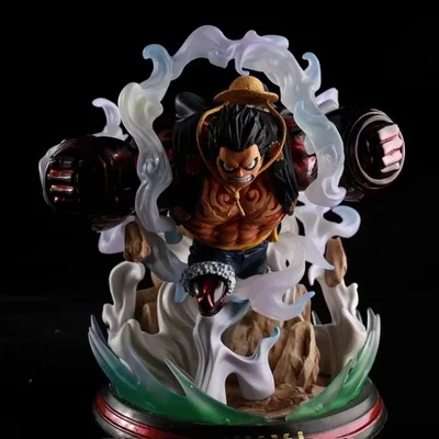 Without Retail Box Аниме one piece GEAR четвёртая Обезьяна D Luffy с большой ручной битвой Ver. GK ПВХ Фигурка Статуя Коллекция Модель игрушка кукла подарок - Цвет: Without Retail Box