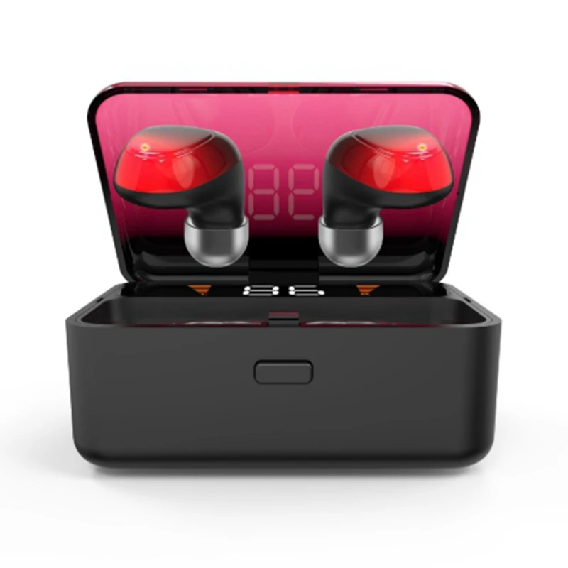 ES01 беспроводные наушники TWS Bluetooth гарнитура 5 0 нажмите HD стерео (красный) |