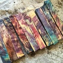 19x19x125 мм цветная волнистая стабилизированная древесина