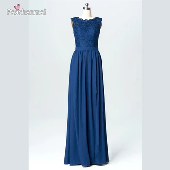 

V Neck Bridesmaid Dress A Line Prom Dresses 2020 Robe De Soiree Chiffon Backless Evening Ball Gown Party Dress