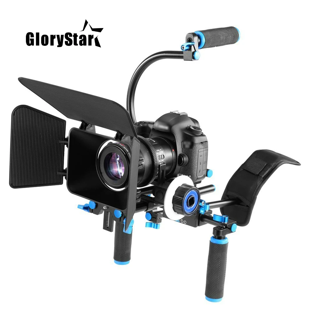 Camera Shoulder Rig DSLR Video Stabilizer System Movie Film Support Kit