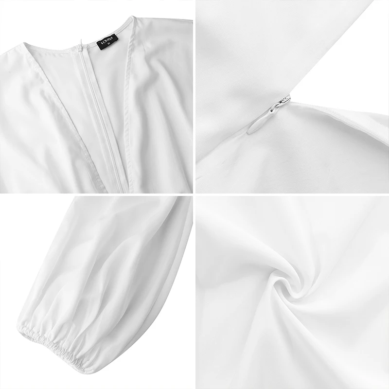 VONDA Женская стильная блузка с длинным рукавом модная длинная рубашка Асимметричная Туника Топы Blusas Femininas размера плюс женские футболки