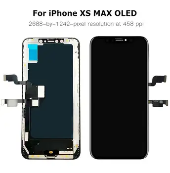 

AAA+++ OLED For iPhone X XR XS LCD Screen Replacement Display With 3D Touch Assembly True Tone No Dead Pixel