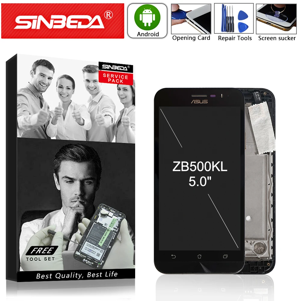 

5.0" Original Display For Asus Zenfone Go ZB500KL X00AD LCD Display Touch Screen Digitizer with Frame For ASUS ZB500KL Display