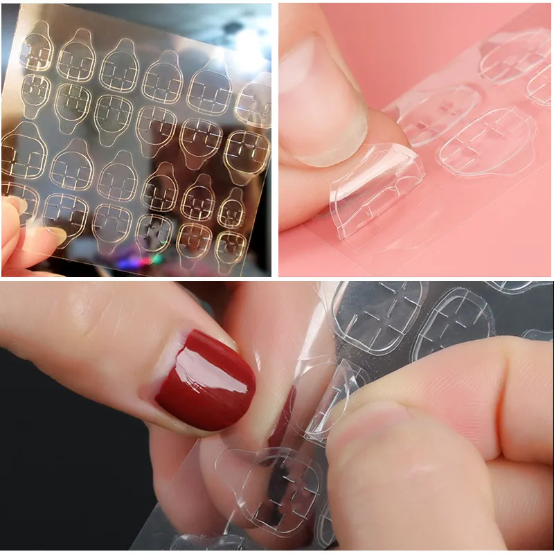 1 шт. Двухсторонняя клейкая лента прозрачный клей для ногтей NailTape для поддельных ложных художественное оформление ногтей инструмент