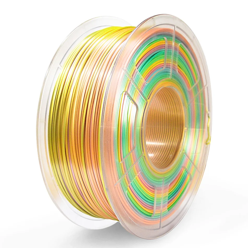 Нить для 3D-принтера PLA SILK Rainbow 1 75 мм кг/0 02 фунта | Компьютеры и офис