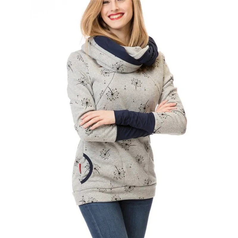 530775 Breastfeeding T-shirt Autumn Winter Breast Feeding Tops Tees Maternity Nursing Clothes Pregnant Women Premama Wear Clothing - Цвет: 530775