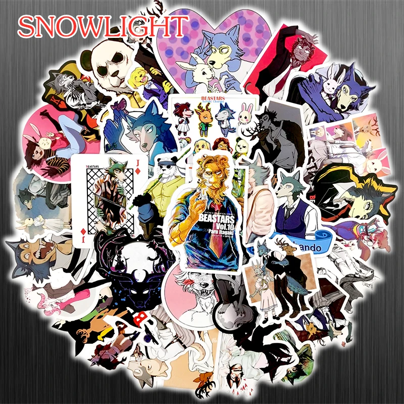 10/30/50 pcs/pack BEASTARS Cartoon Waterproof Stickers For Skateboard Luggage Motorcycle Bicycle Guitar Graffiti Pasters Gifts