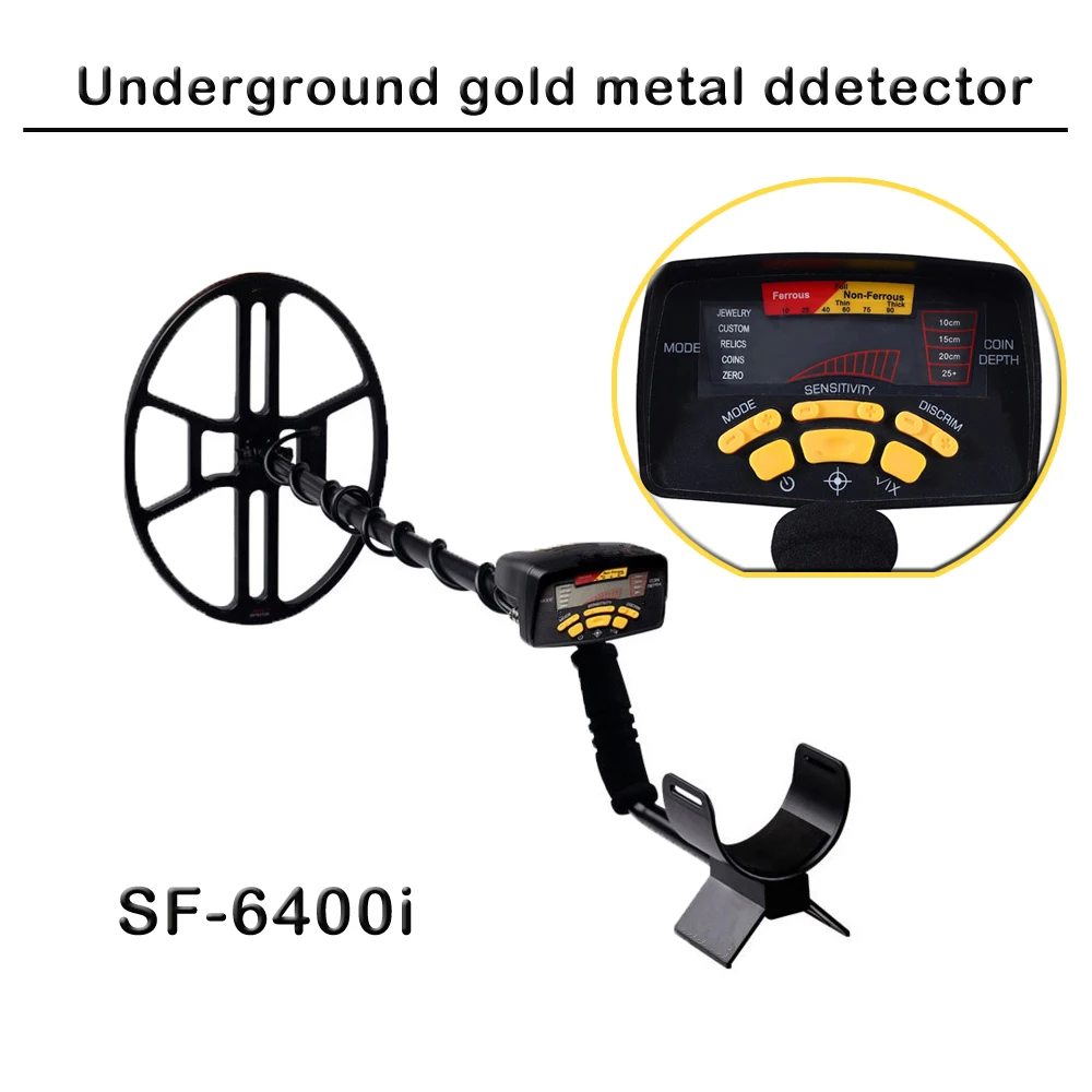 Быстрая Профессиональный металлоискатель SF-6400i подземная Глубина 2,5 м сканер поисковый искатель детектор золота Охотник за сокровищами