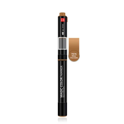 MUXI 600 градиентный цветной маркер ручка с двойной головкой кисть для рисования креативная Волшебная цветная Манга Аниме ручки для рисования подарочные товары для рукоделия - Цвет: 1pcs-Y976