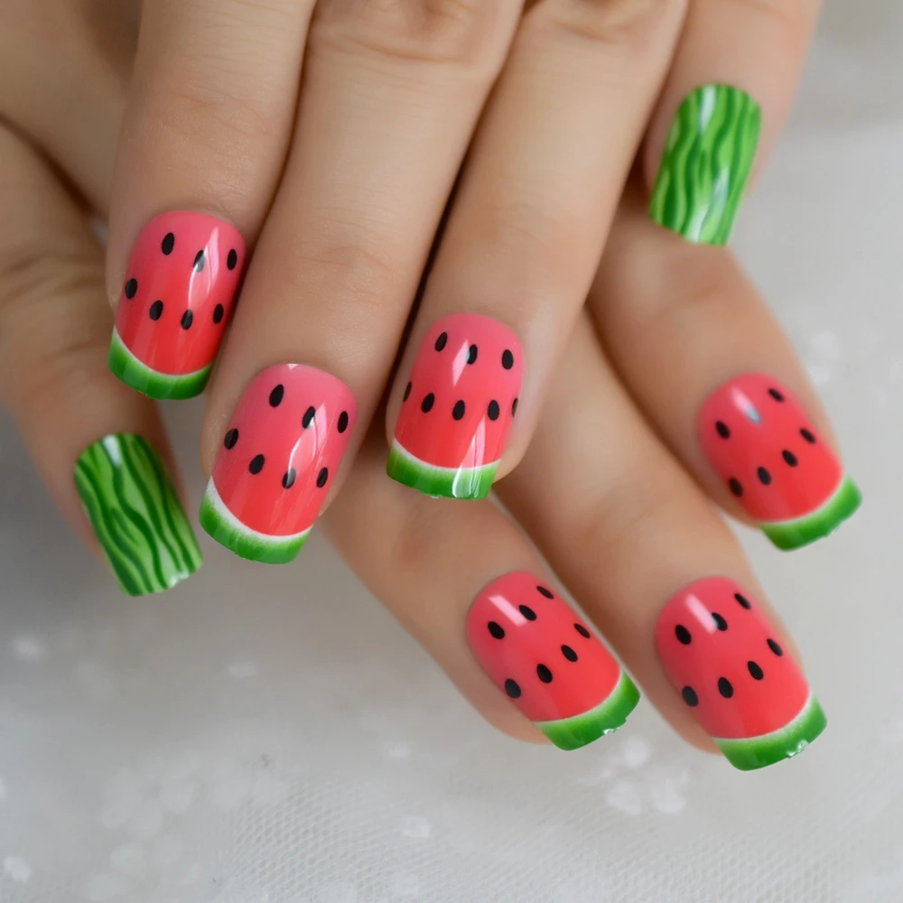 L5222 24 шт Балерина, накладные ногти, цвета хаки, телесный, мраморный гроб, плоские искусственные накладные ногти для офиса, дома, искусственная губка, клеевая наклейка - Цвет: L5222