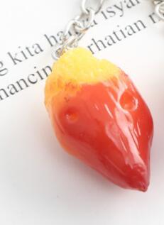 sweet potato lemon strawberry keychain Woman Men Kids Key Ring Gifts Accessories Shoes Key Chain