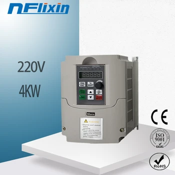 

Variable Frequency Drive, 220V 4KW Single To Single Phase Variable Frequency Drive Inverter Variable Speed Motor Drive CNC VFD