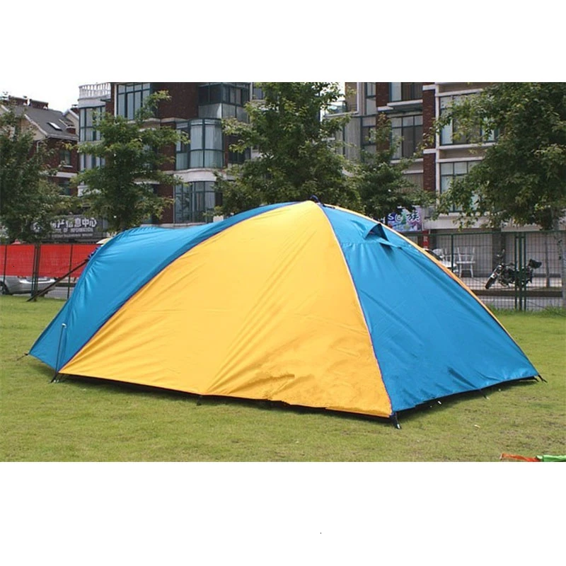 3-4 Person Large Double Layer Tent for Outdoor Camping Hiking Hunting Fishing Travel Picnic Tourist Emergency Tent 320x210x145cm (18)