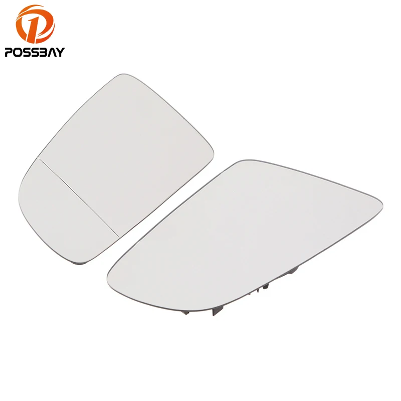 Стеклянные линзы POSSBAY для бокового зеркала заднего вида с белой дверью Подходит