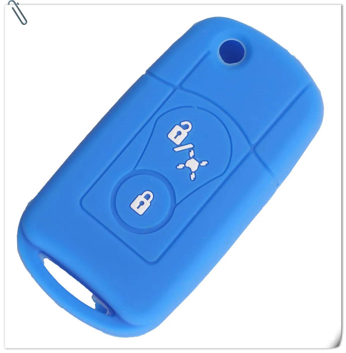 Keyforkess 30pcs custodia protettiva per telecomando in Silicone per vibrazione in pelle adatta per Ssangyong Actyon Kyron Rexton 2 pulsanti pieghevole per auto portachiavi - Hd86e5e5367c84b8ead95fd00a4e8b831i
