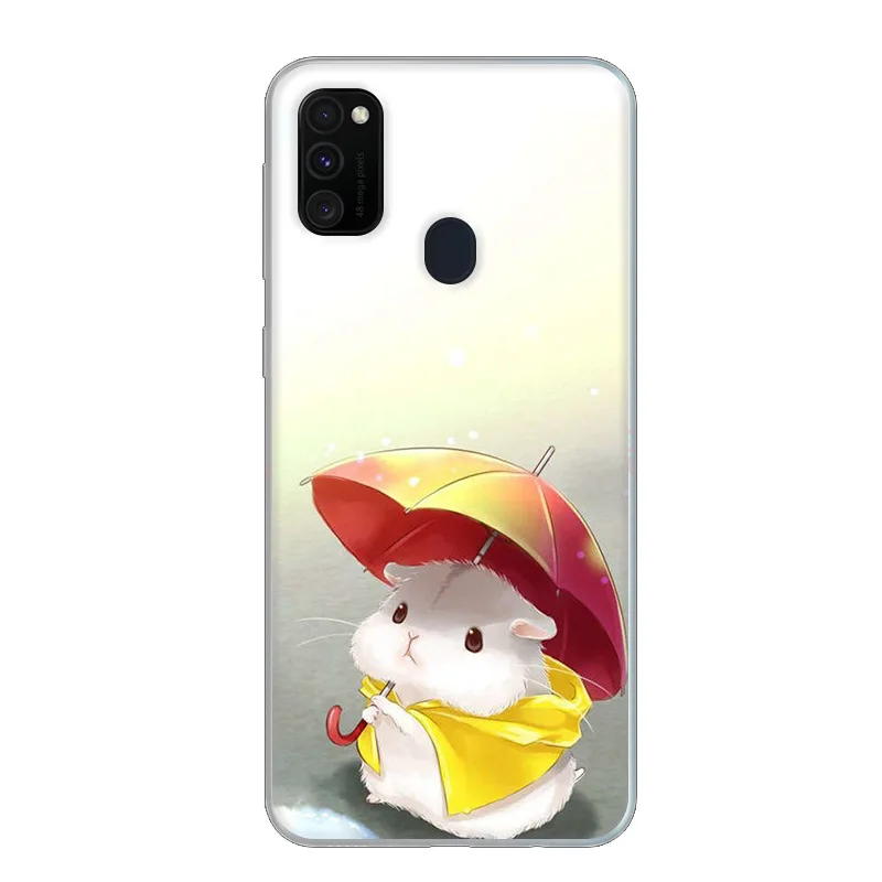For Samsung M30S Case Silicone Soft TPU Phone Case Cover For Samsung Galaxy M30S Case m30s M 30S 6.4'' Flower SM-M3070 Para