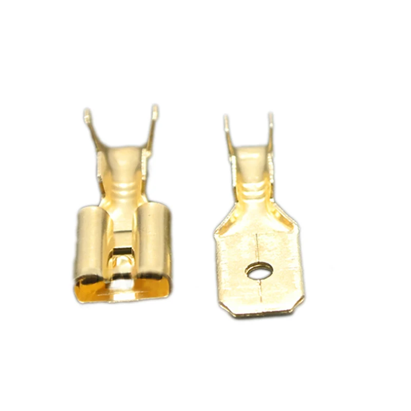 200Pcs/50Pairs Female Male Spade Crimp Terminals Sleeve Wire Wrap Connector for 22-16 Awg 2.8Mm