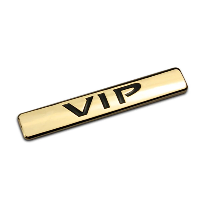 Автомобильная наклейка эмблема значок VIP буквы металлический 2 дизайн цвета для