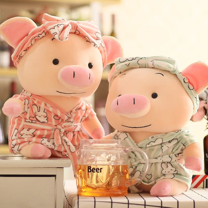 

25CM Soft Piggy Plush Toy Baby Kids Appease Sleeping Pillow Doll Animal Stuffed Plush Toy Birthday Gifts for Girls Children