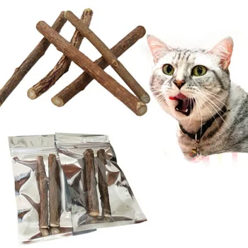 

10pcs/lot Pure Natural Catnip Pets Cat Snacks Sticks Cleaning Tooth Toys