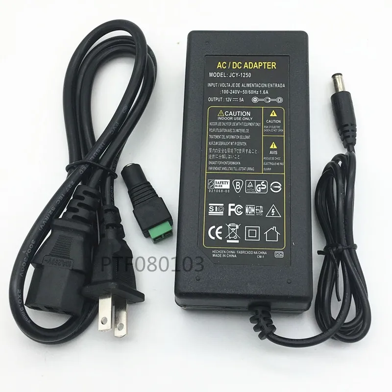 12V5A 12V 5A AC100V 240V 60W LED power adapter LED light Power Supply