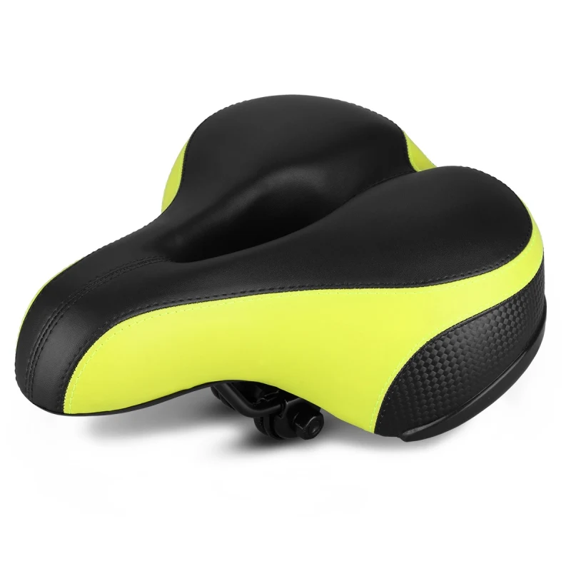 H Electric Bike Bicycle Saddle Hollow Reflective Breathable Shock Absorption Spring Front Seat Mat Cushion Cycling Accessorie