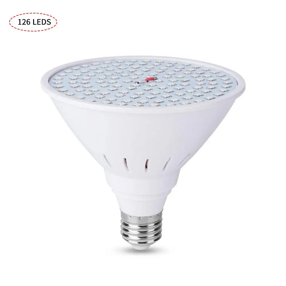 E27 126LED 3 Вт 8 Вт 12 Вт 85-265 в фитолампа полный спектр светодиодный светильник для выращивания E27 лампа для растений фитолампа для комнатных саженцев цветок для выращивания палаток коробка - Испускаемый цвет: E27 126LED