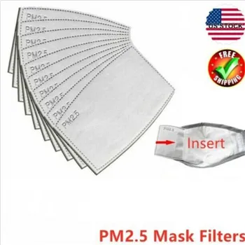 

50x PM2.5 Dustproof Face Mask Gasket Filter Protection Anti Flu Insert Mask Pad