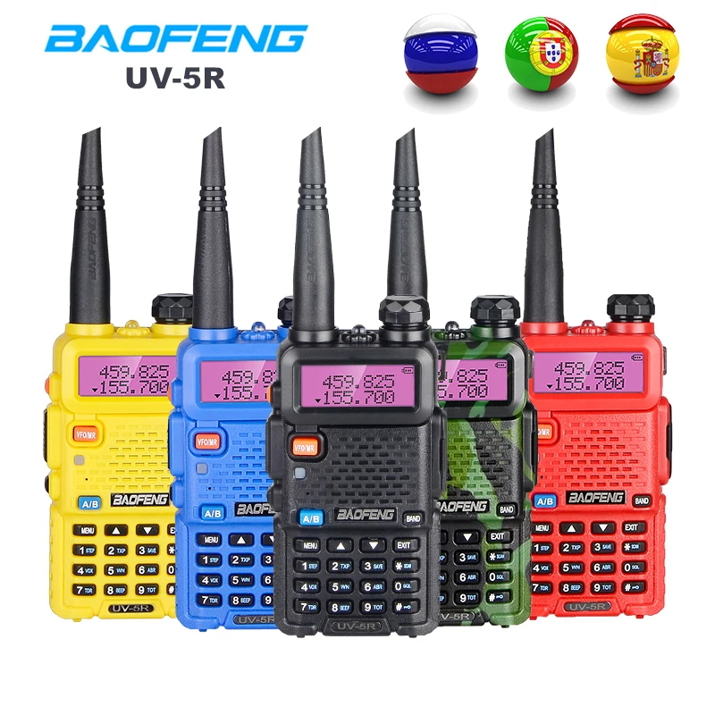 Портативная рация Baofeng UV 5R двухдиапазонная радиостанция CB увч свч для охоты