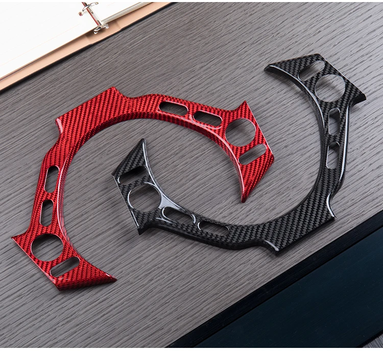 T-carbon Car Interior Accessories Carbon Fiber Steering Wheel Cover For Nissan GTR R35 2008-2014