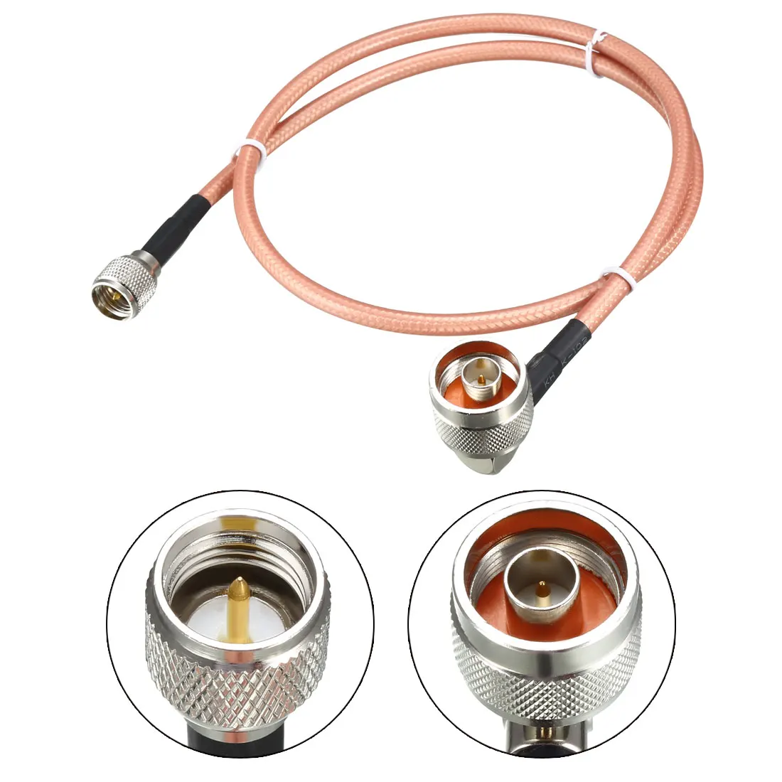 uxcell Low Loss RF Coaxial Cable Connection BNC Male N Male SMA Male Dual PL-259 UHF Male Mini UHF Male Coax Wire RG-142