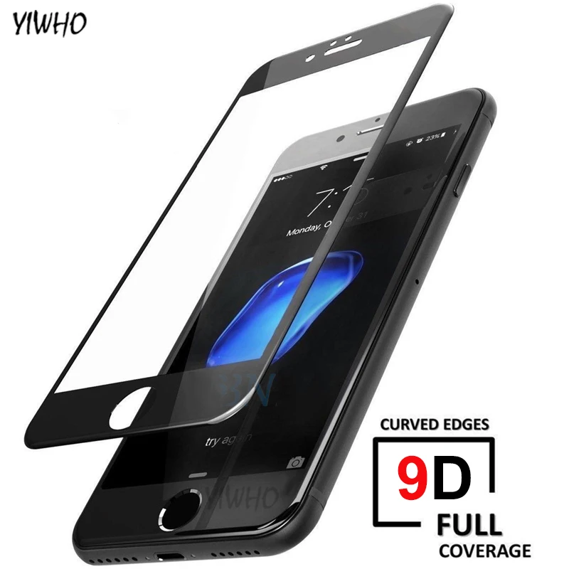 

9D Protective Glass For iPhone 7 Plus 8 6 6S Screen Protector For Apple i Phone X XS Max XR Tempered Glas Film iPhone7 iPhone8