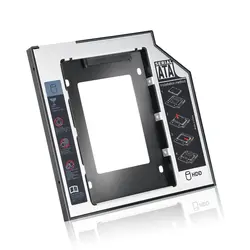 Caddie pour disque dur SATA SSD, 9.5mm, universel, en aluminium, avec 4 vis pour adaptateur de baie optique CD/DVD ROM 