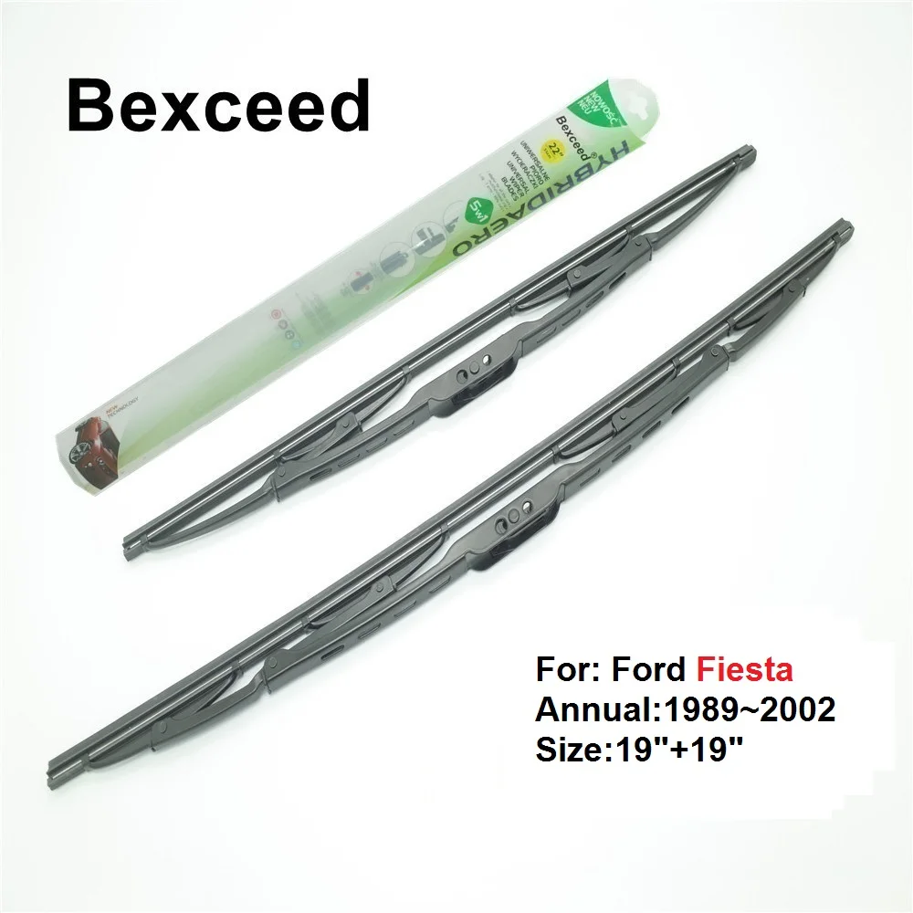 Traditional Wiper Blade for Ford Fiesta Bexceed of Car Windshield Windscreen 19&quot+19&quot 1989~2002 | Автомобили и мотоциклы