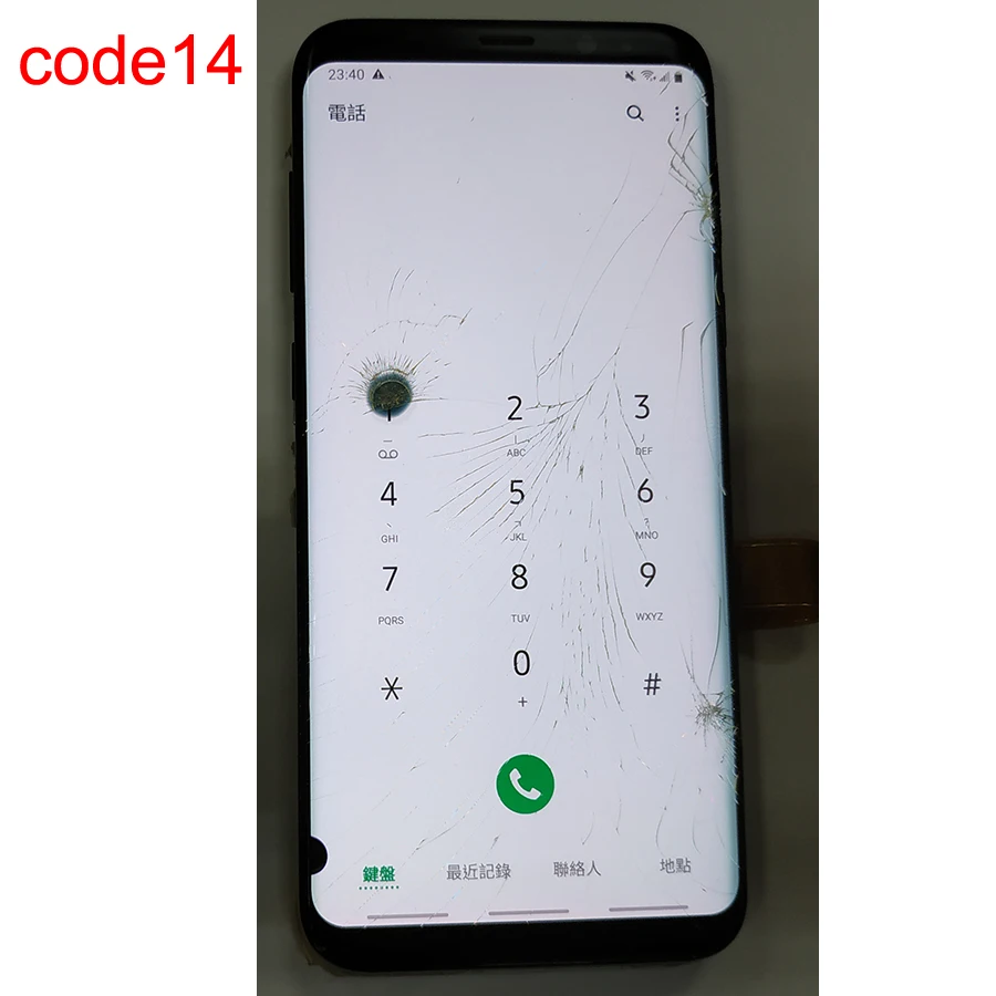 s8p code 14 JPFix применимо к S8+ экран в сборе с рамкой и небольшой точкой взрывающаяся изогнутая поверхность для удаления lcd - Цвет: s8p code 14