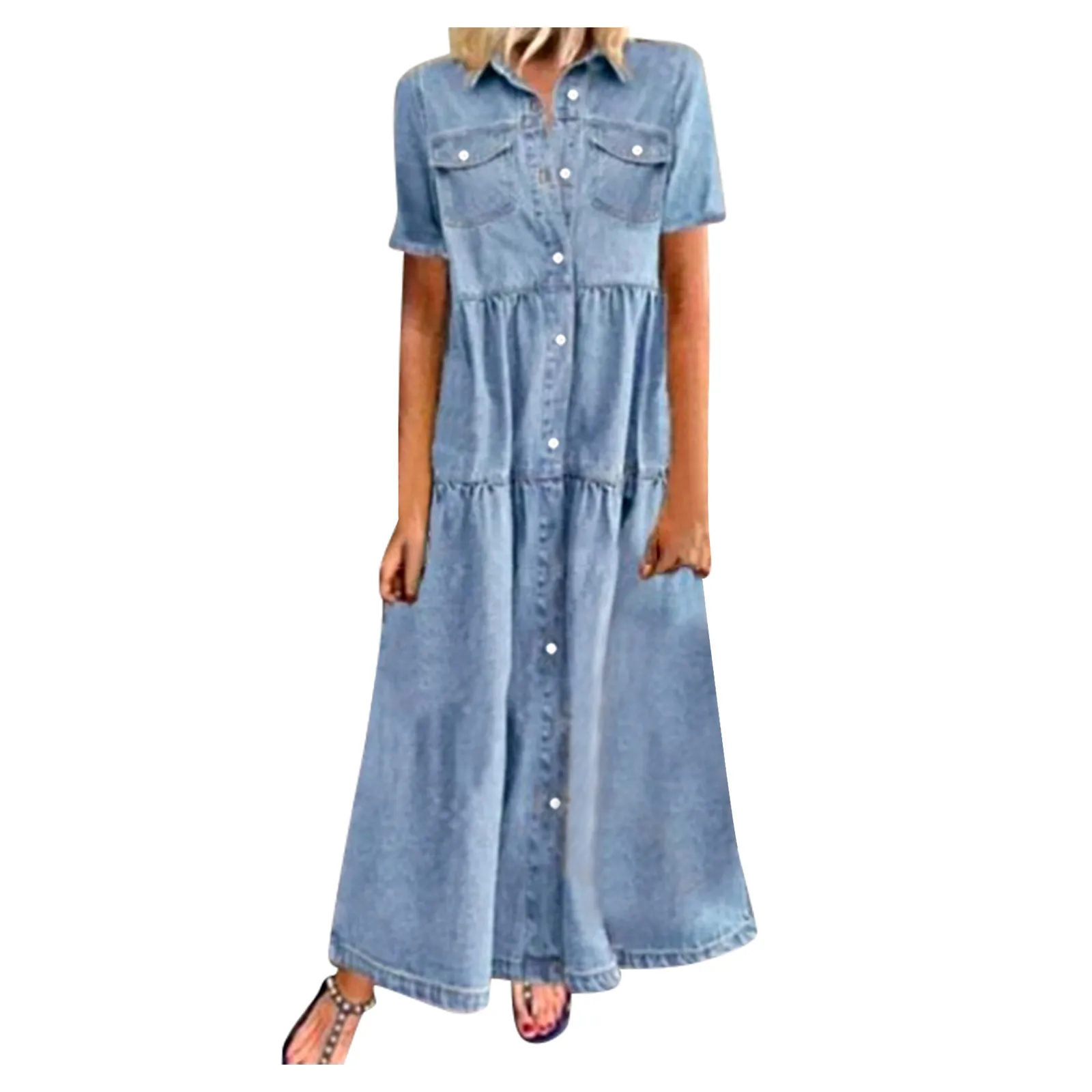 denim maxi dress amazon