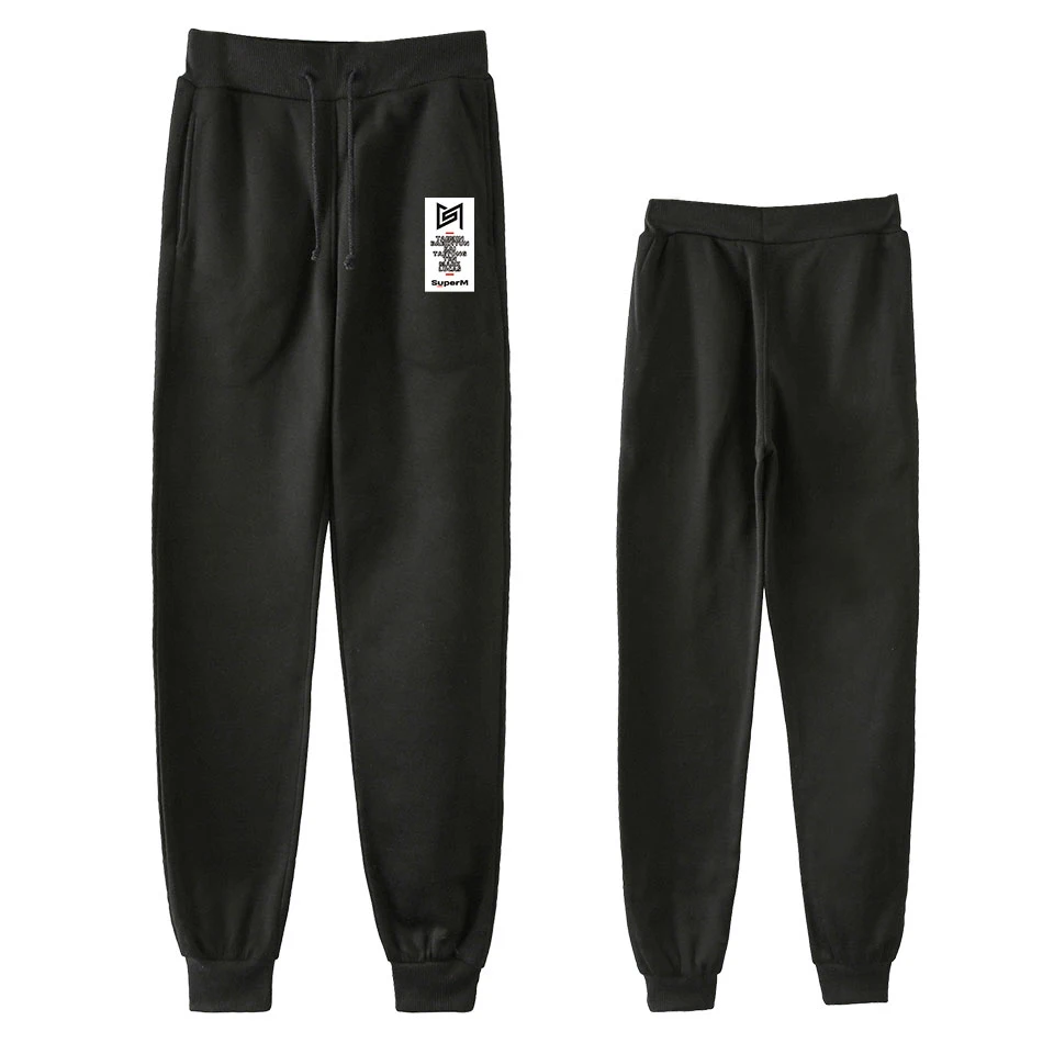 SuperM Korean Stylish Kpop Harajuku Printed Fashion Cool Jogger pant Fashion comfortable casual high quality sport trousers