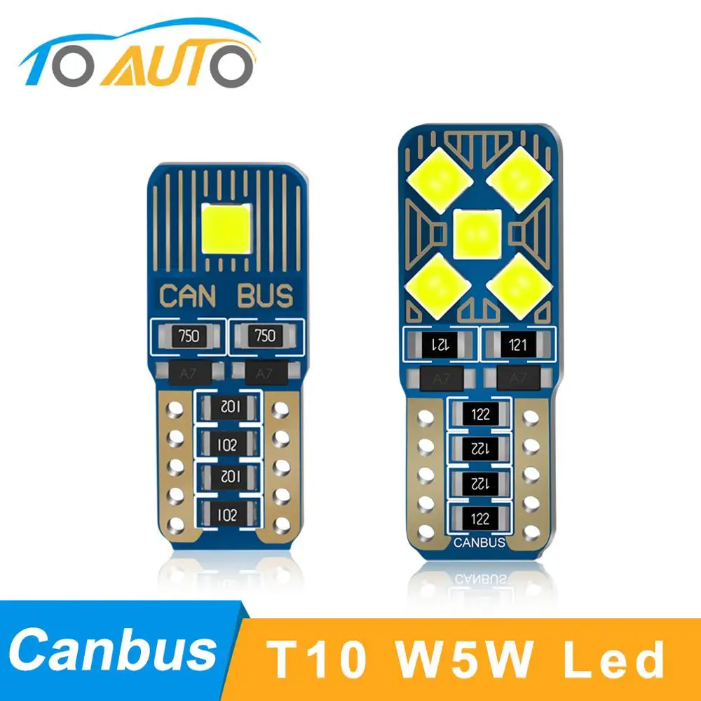 Светодиодная лампа T10 W5W WY5W 1 шт. Canbus без ошибок 194 168 высокое качество чипы FLS35 для