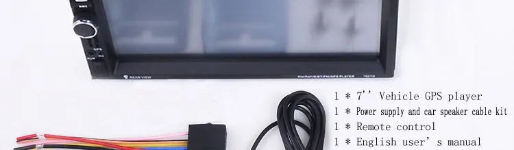 2Din автомобильный мультимедийный видеоплеер gps навигация Bluetooth FM радио MP3 аудио видео USB рулевое колесо дистанционное управление AUX адаптер