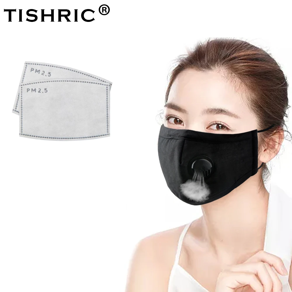 

Anti droplet Respirator Cotton Washable Face Mask with Breathing Valve Pm2.5 Mask Filter Disposable Anti Dust Adult Safety Masks