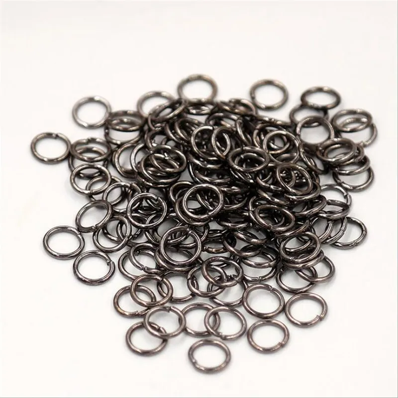 200 Stück 4 5 6 7 8 9 10 mm geschlossene Biegeringe Silber Spaltringe Verbinder für DIY handgefertigte Schmuckherstellung Zubehör – Detail 1