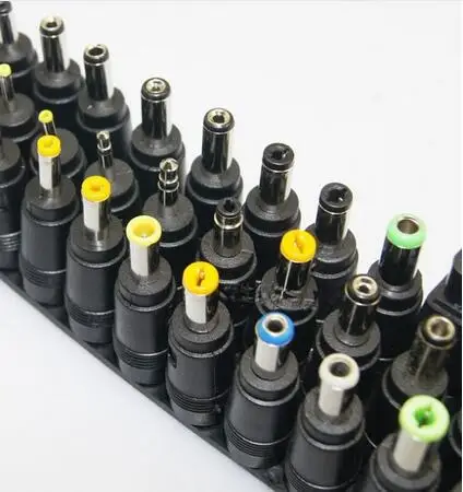48pcs Universal Laptop AC DC Jack Connector Power Supply Adapter Plug for HP IBM Dell Apple Lenovo Acer Toshiba Notebook Cable