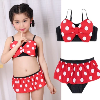 

Kid Baby Girls Minnie Swimwear 2Pcs Bikini Sets Toddler Beachwear Baby Bathing Suit Children Girls Swimsuit