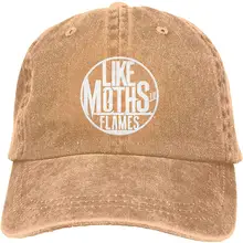 Like Moths to Flames модная повседневная Регулируемая ковбойская шляпа бейсболка для мужчин и женщин Черная