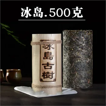

500g China Yunnan Oldest Raw pu'er Tea Column Iceland Ancient Tree Detoxification Beauty Green Food